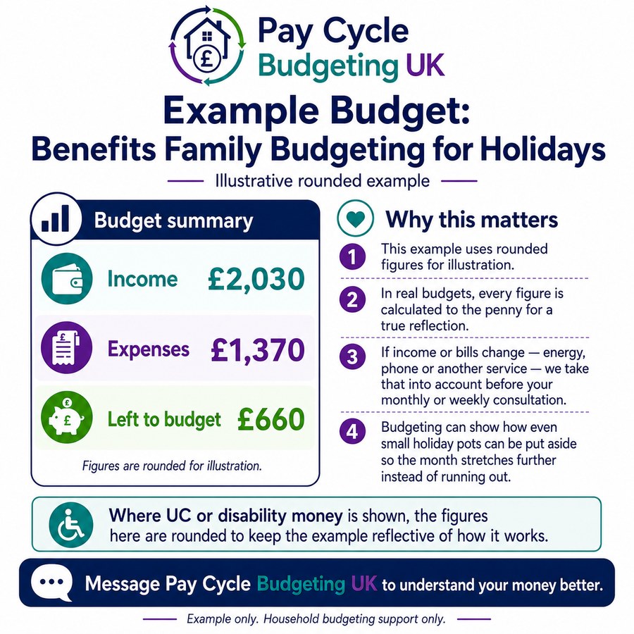 Benefits family budgeting for holidays